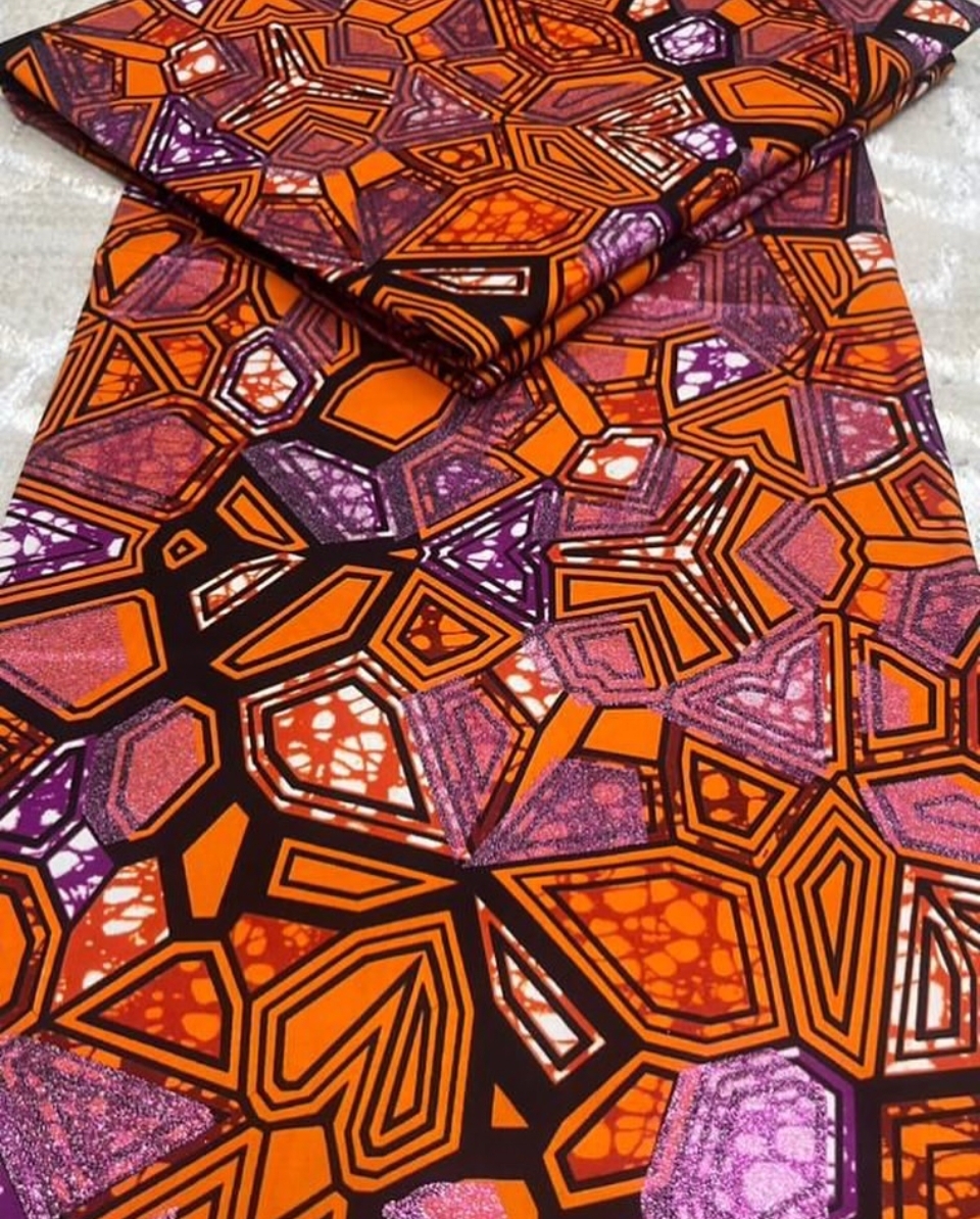 Medium Grand Glitter Glide Ankara (series two) 4
