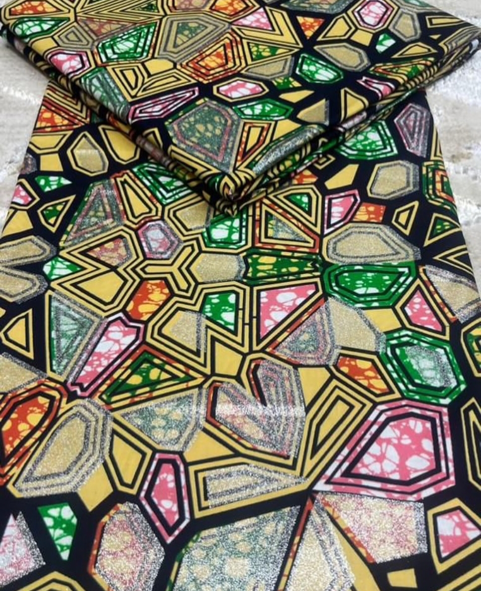 Medium Grand Glitter Glide Ankara (series two) 5